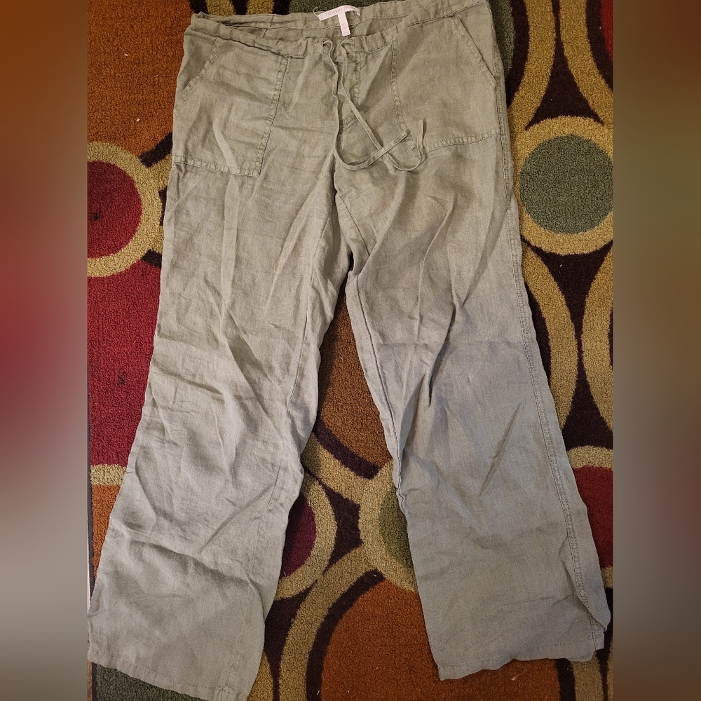 Vintage Victoria's Secret 6 Green Linen Pant